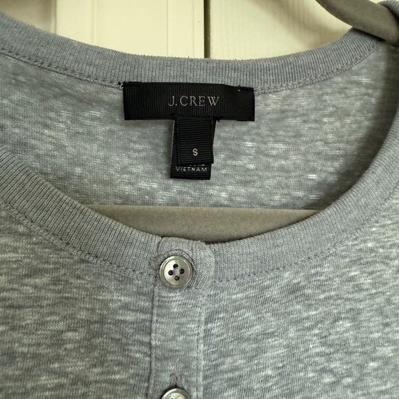 J Crew Gray Henley - Picture 3 of 4